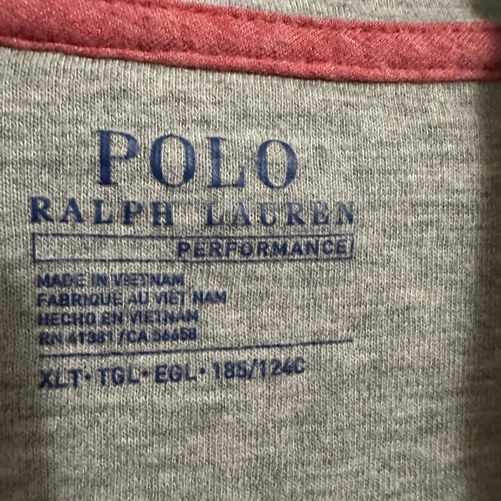 Polo by Ralph Lauren Performance Men's‎ Coral Zip-Up Sweater Size XLT Preppy